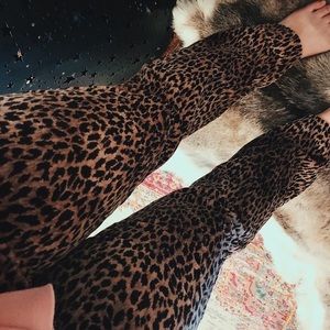Leopard print pants